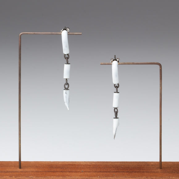 found steel objects, vitreous enamel, stainless steel