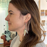 Silver and Gold Leaf in Enamel Bamboo Leaves