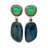 Labradorite/Chrysoprase Earrings