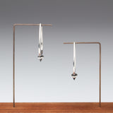 Textured Teardrop Hoop Earrings