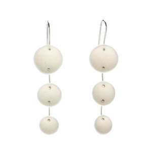 White Porcelain Pod Earrings