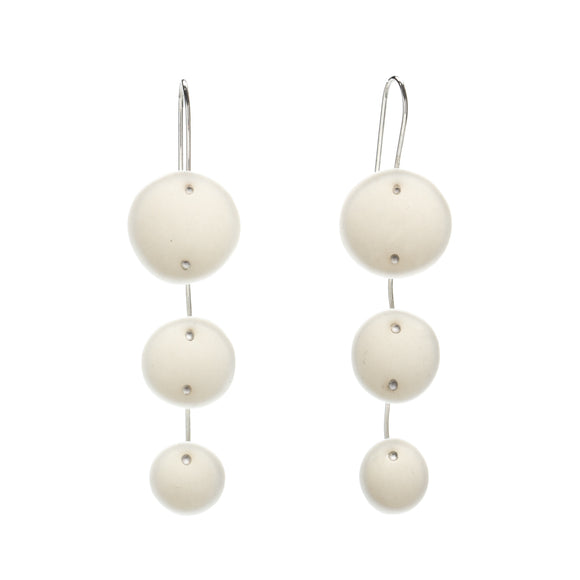 White Porcelain Pod Earrings