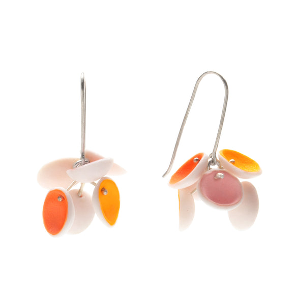 Sunset Porcelain Cluster Earrings 