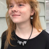 Black and White Porcelain Necklace