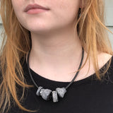 Black and White Porcelain Necklace