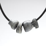 Black and White Porcelain Necklace