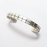 Grey Stitched Narrow Bracelet