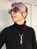 Multicolor Stitched Necklace