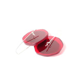 Pink and Red Spinner Earrings