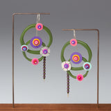 fun colorful acrylic dangle earrings