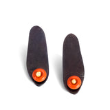 Petal Earrings with Red Silicone, Steel