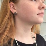 Steel Doughnut Earrings