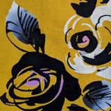 Molly Epstein - Torn yukata jewelry show vintage Japanese cotton roses silver and bone brooch