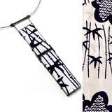 Yuko Tanaka - Mura-take I Yukata Jewelry show vintage Japanese cotton bamboo necklace