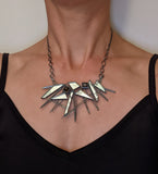 Statemeant2020 smoky quartz, sterling silver, mirror