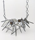 Statemeant2020 smoky quartz, sterling silver, mirror