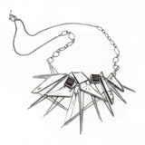 Statemeant2020 smoky quartz, sterling silver, mirror