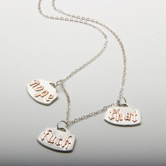 Statemeant 2020  necklace sterling silver, copper