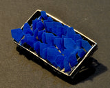 Statemmeant2020 brooch about homelessness  steel, tape, SoftFlex, silver