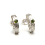 Tourmaline Half Circle Earrings