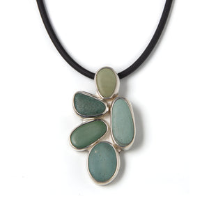 Green Beach Rocks Necklace
