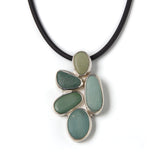 Green Beach Rocks Necklace