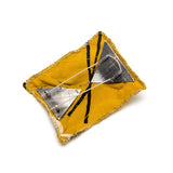 Molly Epstein - Torn yukata jewelry show vintage Japanese cotton roses silver and bone brooch back