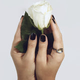 Oxidized Leaf Ring