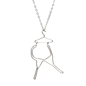Bra on Hanger Necklace