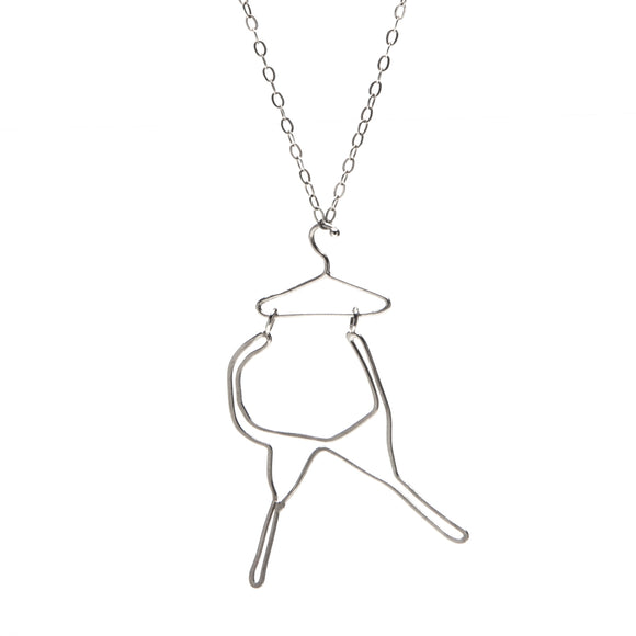 Bra on Hanger Necklace