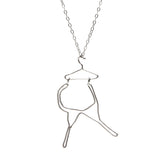 Bra on Hanger Necklace