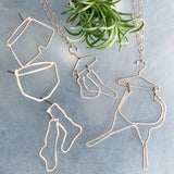 Bra on Hanger Necklace