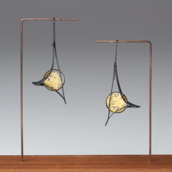 silver, watch crystal, gold foil sparkle